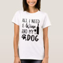 Buscar vino camisetas Amante del perro