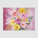 Buscar amarillo suave papel de seda Flores