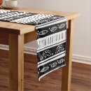 Buscar blanco en negro caminos de mesa Para todos