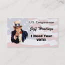 Buscar políticos tarjetas de visita Alcalde