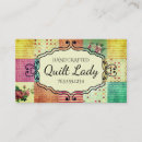 Buscar quilter tarjetas de visita El acolchar