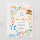 Buscar alice in wonderland invitaciones Chica