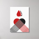 Buscar rojo blanco negro lienzos Minimalista