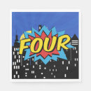 Buscar comic servilletas Superhéroe