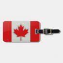 Buscar bandera canadiense etiquetas para maletas Canadá