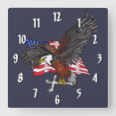 Buscar patriota relojes de pared Águila