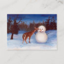 Buscar muñeca tarjetas de visita Muñeco de nieve