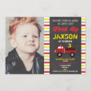 Buscar firetruck invitaciones Fiesta