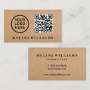 Buscar kraft rústico de tarjetas de visita Sencillo