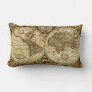 Buscar mapas de viejo mundo cojines Vintage