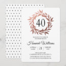 Buscar celebración invitaciones 40 cumpleaños Rosa