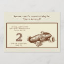 Buscar del coche carreras invitaciones de cumpleaños General y unisex