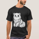 Buscar gato blanco y negro camisetas Minimalista