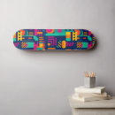 Buscar feliz retro tablas de skate Patrón