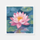 Buscar flor de loto servilletas Estanque