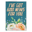 Buscar malas noticias postales Divertido