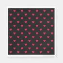 Buscar corazones negros servilletas 8 º valentía