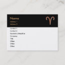 Buscar del aries tarjetas de visita Horóscopo