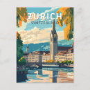 Buscar zurich postales Viaje retro vintage