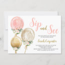 Buscar globos rosados invitaciones Futura madre