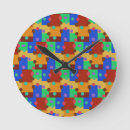 Buscar colorido relojes de pared Geométrico