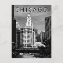 Buscar chicago blanco y negro postales Rascacielos