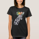 Buscar jirafa floral camisetas Salvaje