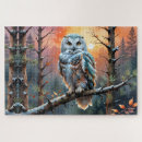 Buscar búhos coloridos puzzles Naturaleza