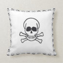 Buscar cráneo y bandera pirata cojines Gótico