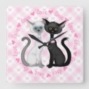 Buscar gatos lindos relojes de pared General y unisex