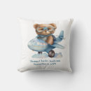 Buscar cumpleaños del oso de peluche cojines Azul