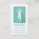 Buscar logotipo del árbol tarjetas de visita Instructor de yoga