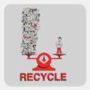 Buscar reciclar pegatinas Día de la tierra