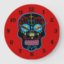 Buscar black skull relojes de pared Cráneo