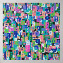 Buscar ciudad abstracta posters Pintura
