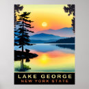 Buscar lago george posters Cartel de viaje