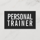 Buscar entrenamiento la fuerza de tarjetas de visita Blanco y negro