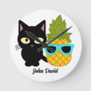 Buscar gatos relojes de pared Para él