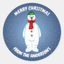 Buscar muñeco de nieve azul pegatinas Feliz navidad