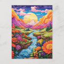 Buscar mundo de fantasía postales Paisaje colorido
