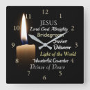 Buscar el salvador relojes de pared Biblia