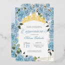 Buscar azul real de la princesa invitaciones Rosas