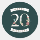Buscar número 20 pegatinas Números