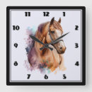 Buscar caballo relojes de pared Cabeza