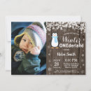 Buscar del pingüino invitaciones de cumpleaños Invierno onederland