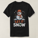 Buscar let it snow camisetas Festivo