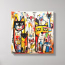 Buscar dibujo animado lindo lienzos Gato
