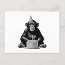 Buscar chimpancé divertido tarjetas Lindo