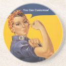 Buscar feministas posavasos Rosie la remachadora
