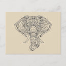 Buscar elefante africano postales Tribal